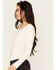 Image #2 - Idyllwind Women's Rib Knit Long Sleeve Button-Down Shirt, Ivory, hi-res