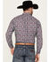 Image #4 - Ariat Men's Stefan Paisley Print Long Sleeve Button-Down Western Shirt, Magenta, hi-res