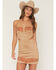Image #1 - Blue B Women's Boot Barn Exclusive Sleeveless Embroidered Faux Suede Mini Dress, Sand, hi-res
