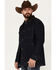 Image #2 - Blue Ranchwear Men's Rancher Flannel Lined Denim Jacket, Dark Blue, hi-res