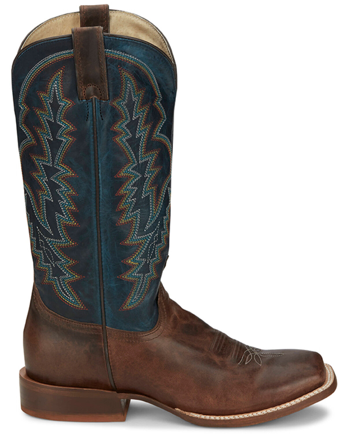 Image #2 - Tony Lama Men's Camarillo Western Boots - Broad Square Toe, Brown, hi-res