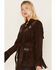 Image #3 - Idyllwind Women's Batavia Embroidered Fringe Suede Coat, Dark Brown, hi-res