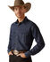 Image #2 - Ariat Men's Classic Denim Long Sleeve Snap Western Shirt - Big, Blue, hi-res