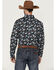 Image #4 - RANK 45® Men's Rodeo Large Paisley Print Long Sleeve Button-Down Western Shirt, Blue, hi-res