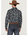 Image #4 - RANK 45® Men's Rodeo Large Paisley Print Long Sleeve Button-Down Western Shirt , Blue, hi-res
