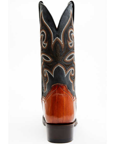 Image #5 - Dan Post Men's Eel Exotic Western Boots - Square Toe , Brown, hi-res