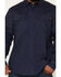 Image #3 - Hawx Men's All Out Solid Twill Long Sleeve Button-Down Work Shirt - Big, Navy, hi-res