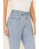 Image #4 - Levi's Women's 501 Fray Hem Skinny Jeans, Blue, hi-res