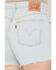 Image #4 - Levi's Women's 501&reg; Original Blank Spot Light Wash Stretch Denim Shorts, Light Wash, hi-res