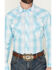 Image #3 - Wrangler Men's 20X Plaid Print Long Sleeve Snap Stretch Western Shirt, Turquoise, hi-res