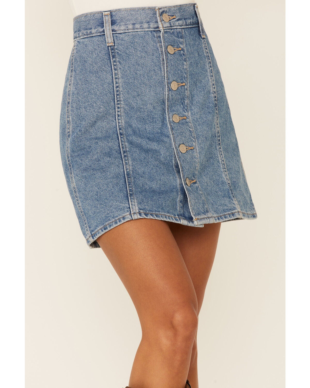 Levi's Women's Aline Light Wash Button 