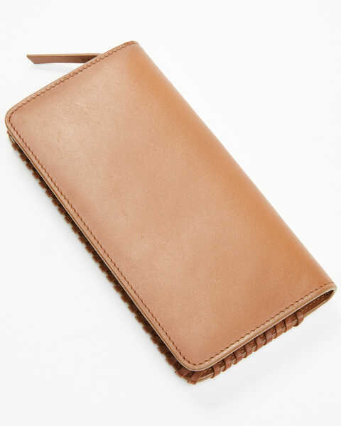 Image #3 - Shyanne Women's Laurel Tooled Leather Wallet , Brown, hi-res