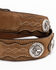 Image #4 - Cody James Men's Hair-On Praying Cowboy Concho Western Belt , Brown, hi-res