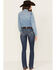 Image #3 - Ariat Women's Mid Rise Miriam Bootcut Irvine Denim Jeans, Dark Wash, hi-res