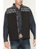 Image #3 - RANK 45® Men's Cheneka 2.0 Colorblock Southwestern Print Softshell Vest, Black, hi-res
