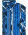 Image #3 - Wrangler Infant Boys' Serape Striped Southwestern Print Long Sleeve Snap Western Shirt, Blue, hi-res