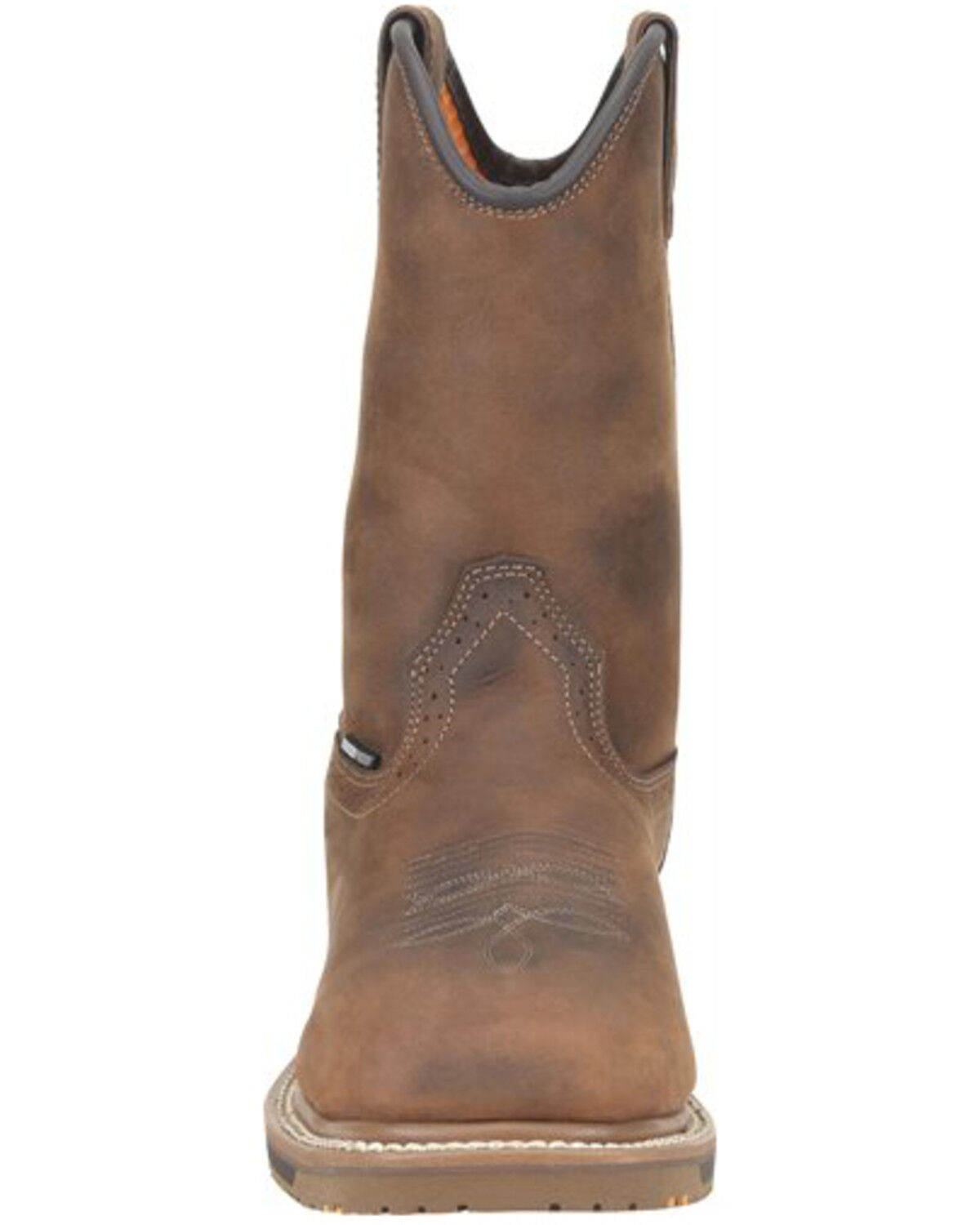Image #4 - Carolina Men's Anchor Waterproof Western Work Boots - Soft Toe, Brown, hi-res