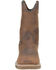 Image #4 - Carolina Men's Anchor Waterproof Western Work Boots - Soft Toe, Brown, hi-res