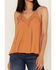 Image #3 - Miss Me Women's Lace Cami Top, Rust Copper, hi-res