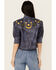 Image #4 - Double D Ranch Women's Ti-Yi-Yo Leather Jacket, Blue, hi-res