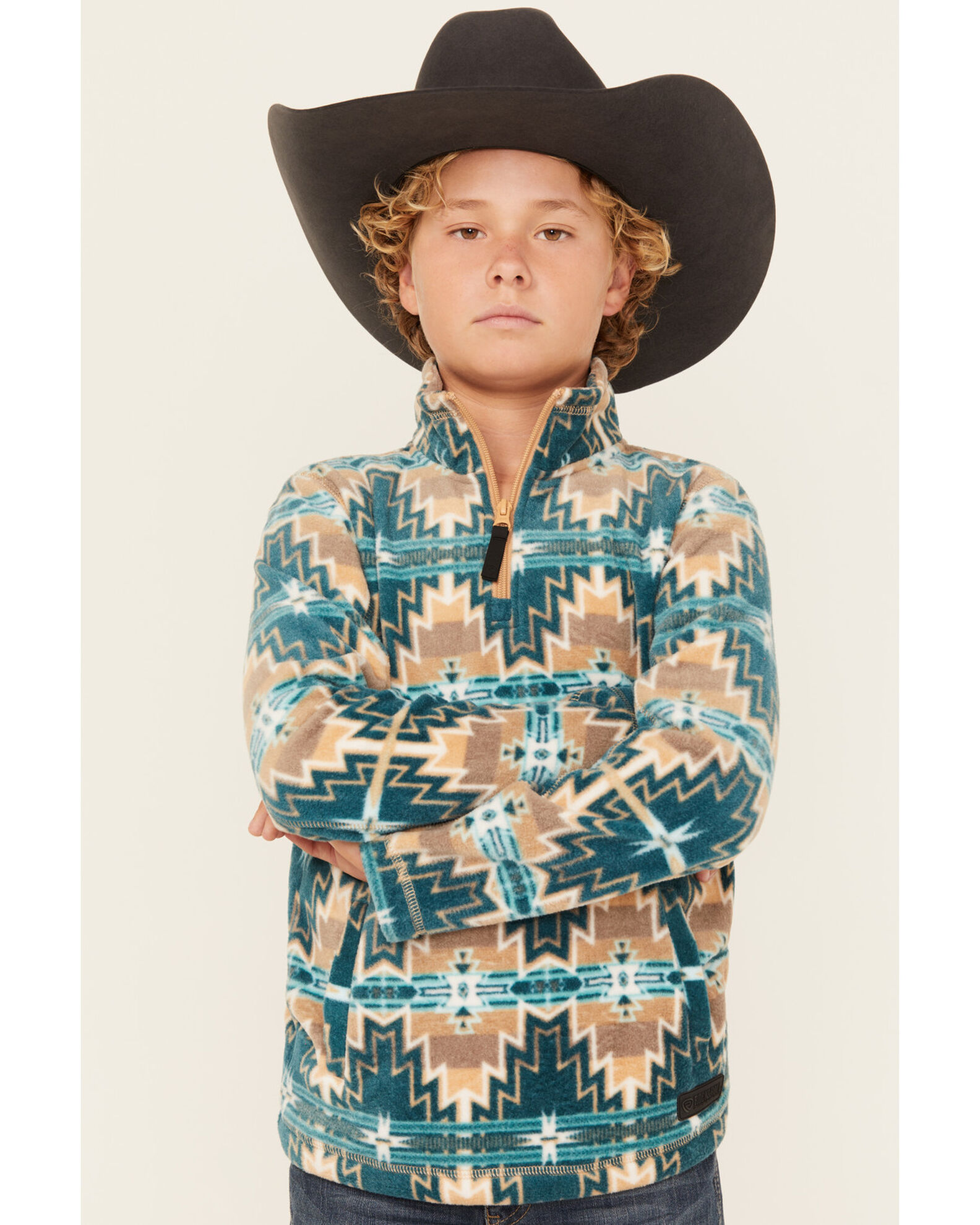 Southwestern fleece pullover clearance