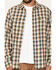 Image #3 - Brothers and Sons Men's Casual Plaid Print Long Sleeve Button Down Western Flannel Shirt, Teal, hi-res