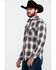 Image #3 - Resistol Men's Brazos Ombre Large Plaid Long Sleeve Western Shirt , Lt Brown, hi-res