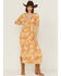 Image #1 - Z&L Women's Chiquitita Floral Print Short Sleeve Maxi Dress, Multi, hi-res