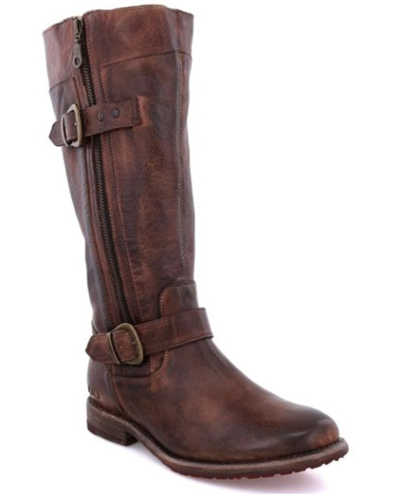 Bed Stu Women's Gogo Lug Rustic Tall Cowgirl Boots - Round Toe, Brown, hi-res