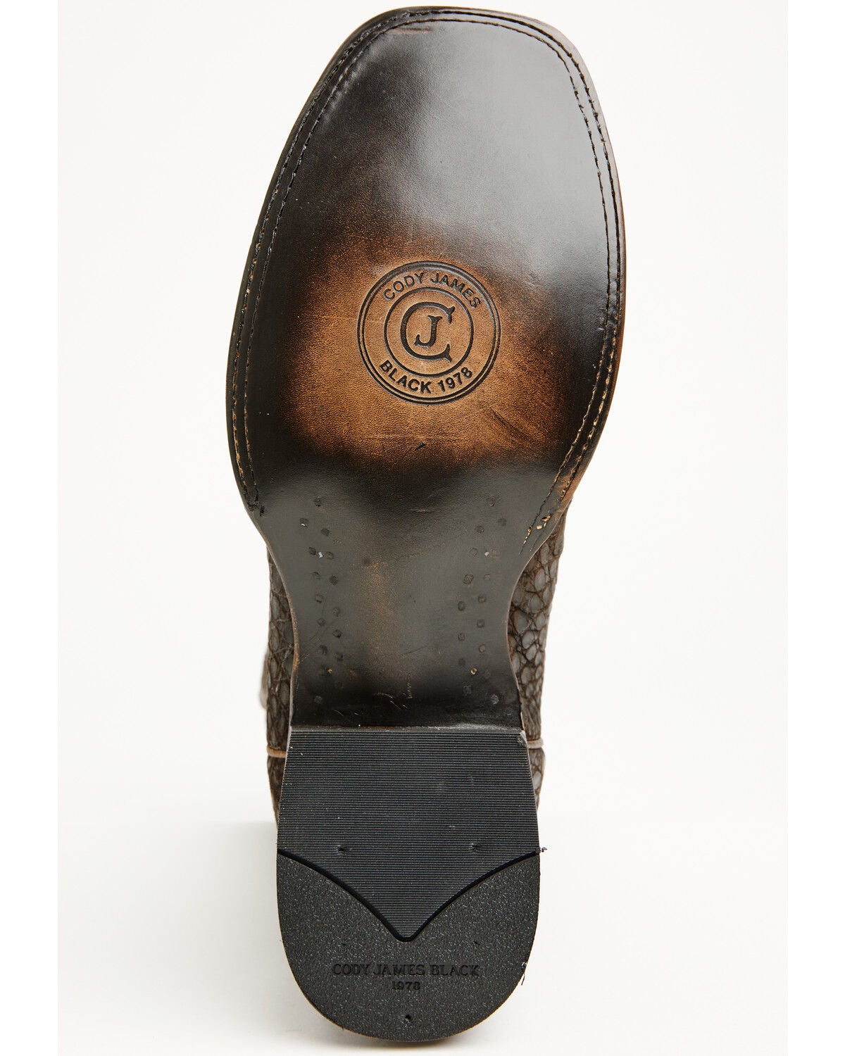 Image #7 - Cody James Black 1978&reg; Men's The Hayward Exotic Caiman Belly Western Boots - Broad Square Toe, Brown, hi-res