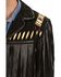 Scully Men's Bone Beaded Fringe Leather Jacket, Black, hi-res