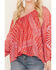 Image #3 - Free People Women's Elena Printed Top, Red, hi-res