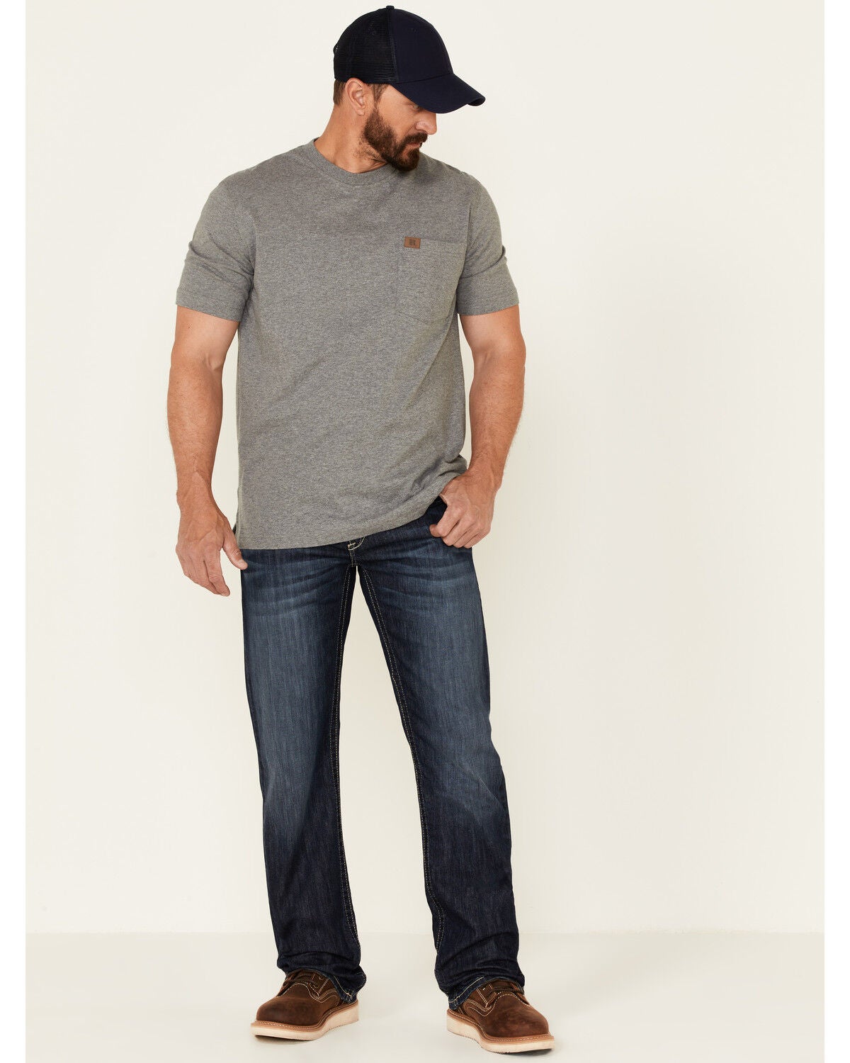 Ariat Men's FR M5 Billings Duralight Stretch Coltrane Straight Leg Work Jeans, Indigo, hi-res