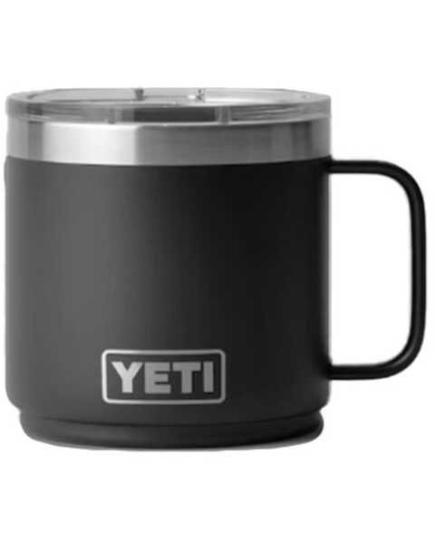 Yeti Rambler® 14oz Stackable Mug with MagSlider™ Lid , Black, hi-res