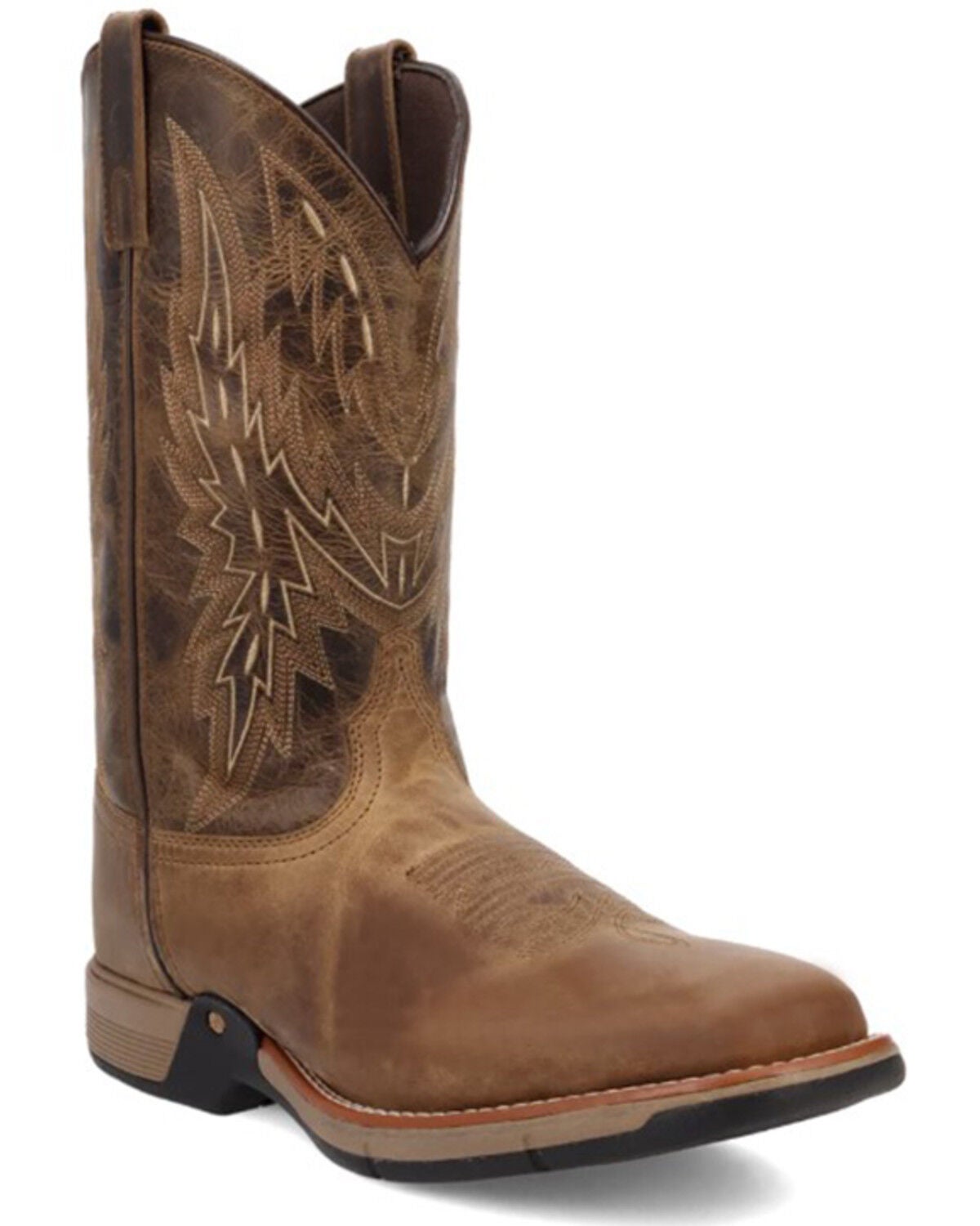 Laredo Men's Vapor Western Boots - Broad Square Toe, Tan, hi-res