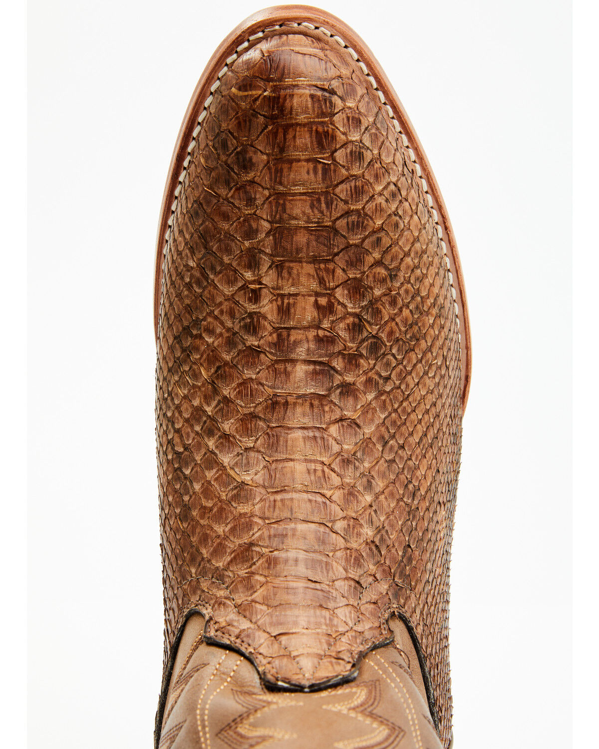 Image #6 - Cody James Men's Exotic Python Western Boots - Round Toe, Brown, hi-res