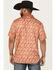 Image #4 - RANK 45® Men's Uptown Southwestern Print Short Sleeve Button-Down Polo Shirt, Rust Copper, hi-res