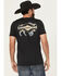 Image #1 - Pendleton Men's Sunset Geo Print Bison Short Sleeve Graphic T-Shirt, Black, hi-res