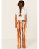 Image #3 - Ranch Dress'n Girls' Multi Sunset Serape Stripe High Rise Flare Jean, Multi, hi-res