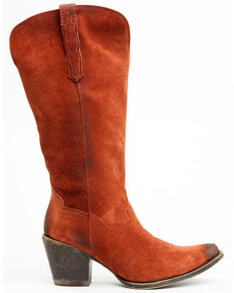 Image #2 - Dan Post Women's Rebeca Tall Fashion Western Boots - Snip Toe, Orange, hi-res