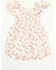 Image #3 - Angel Dear Infant Girls' Ribbons and Flowers Puff Sleeve Dress, Pink, hi-res