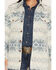 Image #3 - Wrangler Women's Southwestern Striped Lined Jacquard Shacket, Blue, hi-res