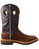 Twisted X Men's Waterproof CellStretch Western Work Boots - Soft Toe, Brown, hi-res