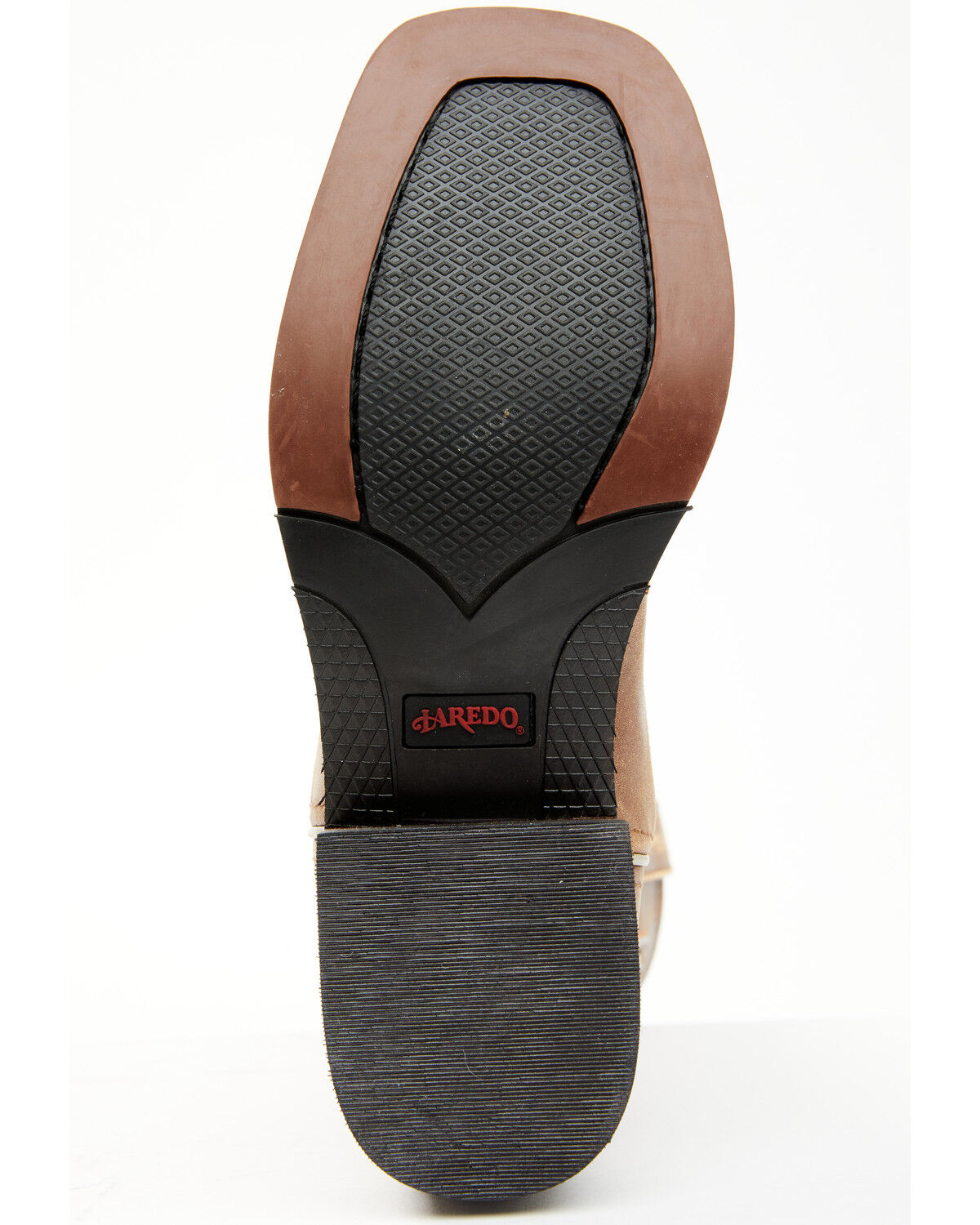Image #7 - Laredo Women's Flower Inlay Western Performance Boots - Broad Square Toe, Tan, hi-res