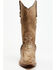 Image #4 - Dan Post Women's Faux Python Tall Western Boots - Snip Toe , Honey, hi-res