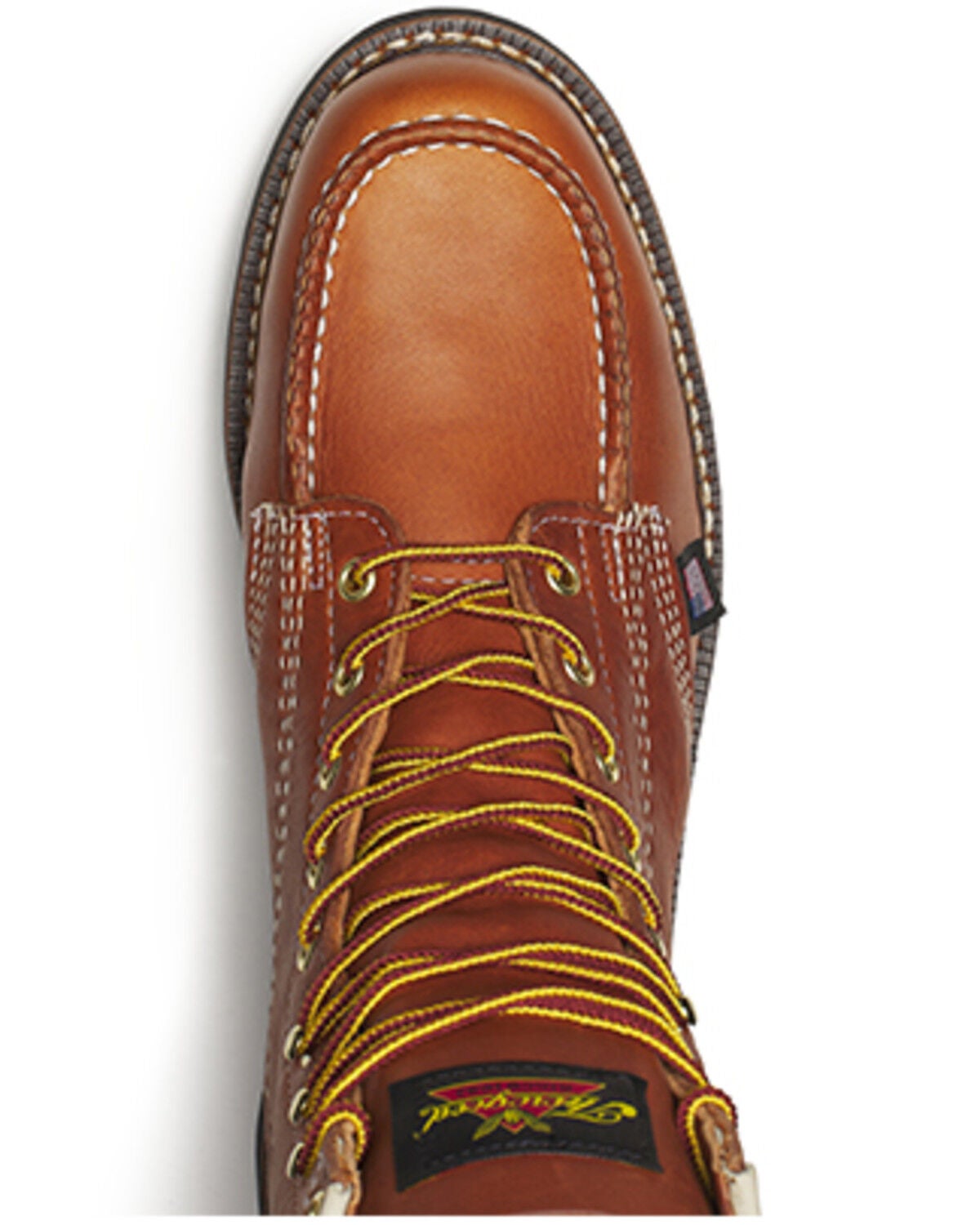 Image #5 - Thorogood Men's 8" American Heritage MAXWear Moc Wedge Work Boots - Soft Toe, Brown, hi-res