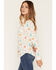 Image #2 - Olive Hill Women's Western Conversational Print Long Sleeve Pearl Button-Down Western Shirt, White, hi-res