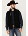 Image #1 - RANK 45® Men's Ralington Embroidered Softshell Vest, Black, hi-res