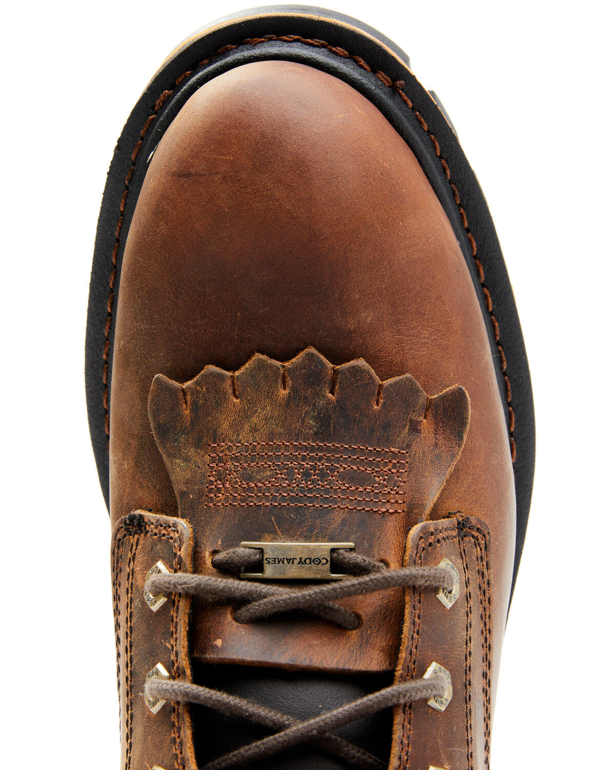 Image #6 - Cody James Men's 8" Decimator Work Boots - Soft Toe, Brown, hi-res
