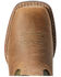 Image #4 - Ariat Boys' Firecatcher Easy Fit Short Western Boots - Broad Square Toe, Brown, hi-res